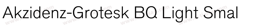 Akzidenz-Grotesk BQ Light Small字体转换